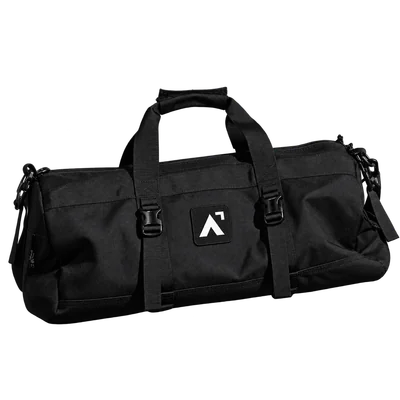 Black barrel duffel