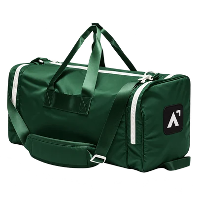 Green sports duffel